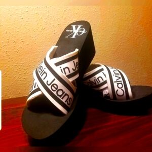 Brand New Women's Calvin Klein Wedged Sandals